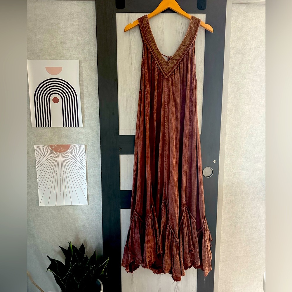 Free People maxi boho dress